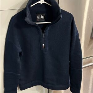 Stio Women’s 1/4 Zip Up Sweatshirt Pullover Navy